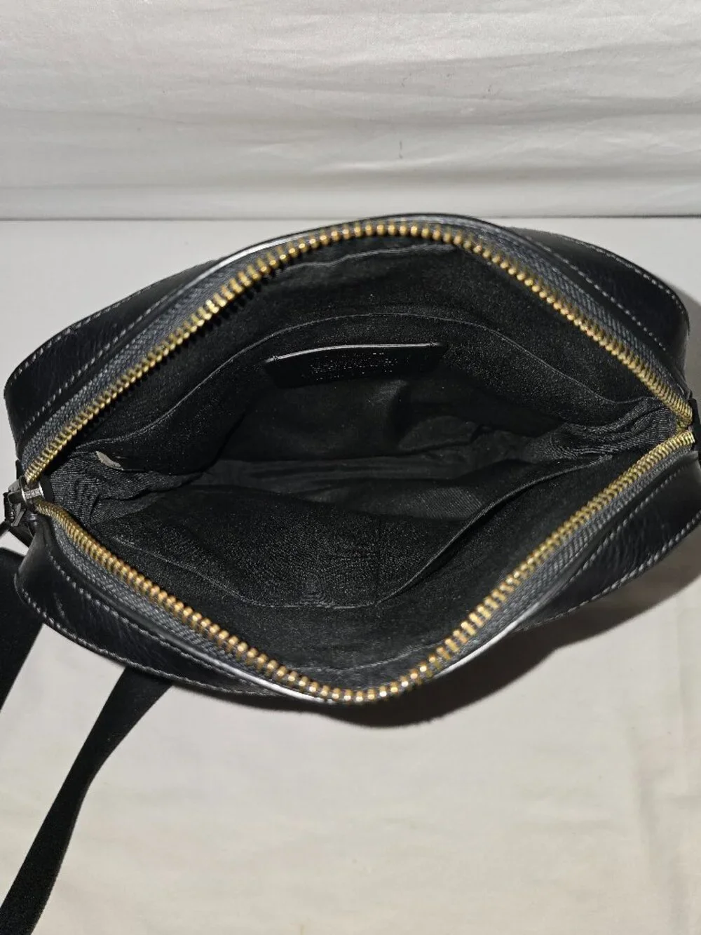 Coach Houston Men's Black Pebbled Leather Crossbody Flight Bag F68014